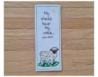 Mein Schaf Hört Meine Stimme Kreuzstich Muster PDF |  Christliche Schrift Kreuzstich gezählt | Sofort Download
