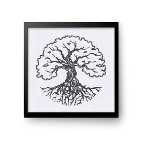 Tree of Life Sampler Cross Stitch Pattern PDF. Wall Decor.