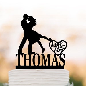 Personalized Wedding Cake topper mr and mrs