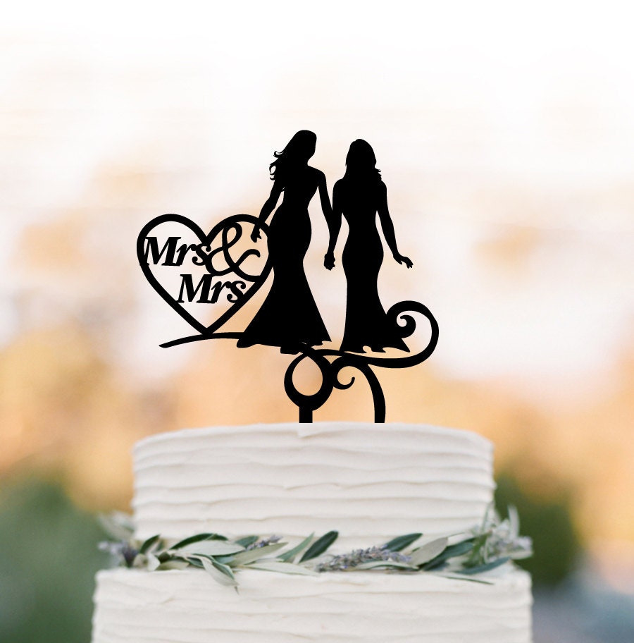 Lesbian wedding cake toppers australia