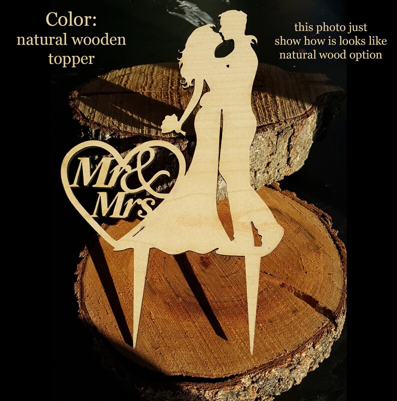 Moon and Star Night Wedding Cake Topper With Custom Dog, Bride and ...