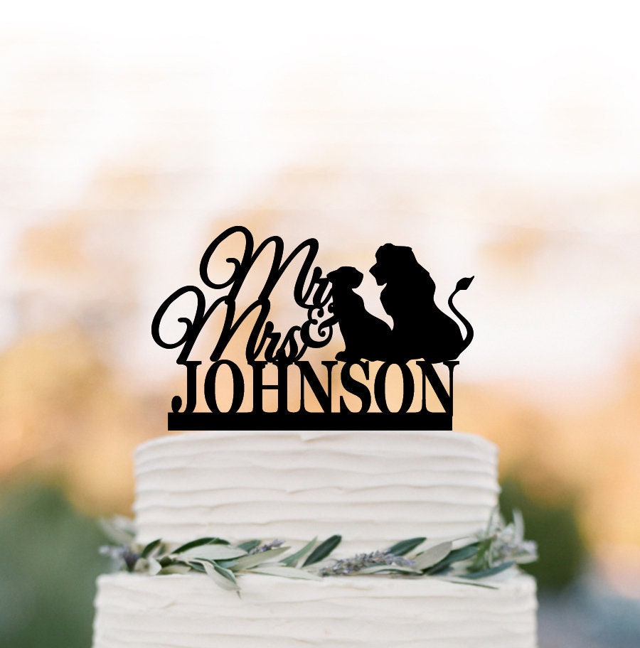 King Lion Simba Wedding Cake Topper Disney Cake Topper Mr Etsy Hong Kong