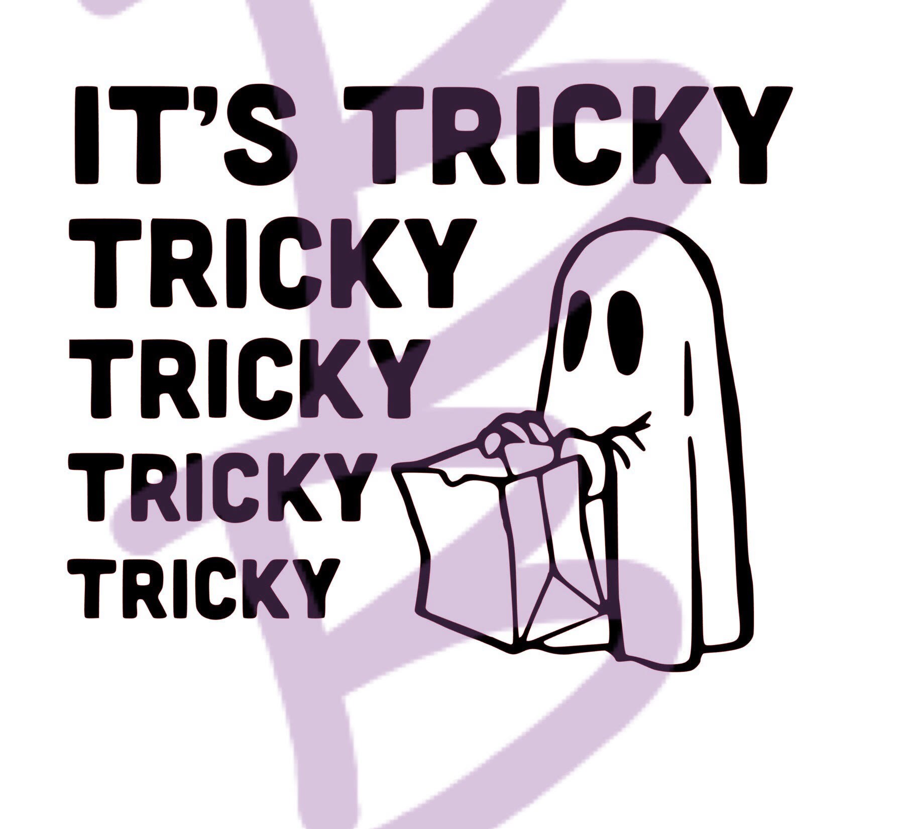 It's Tricky Halloween SVG File - Ghost Studio - Digital File - Do…
