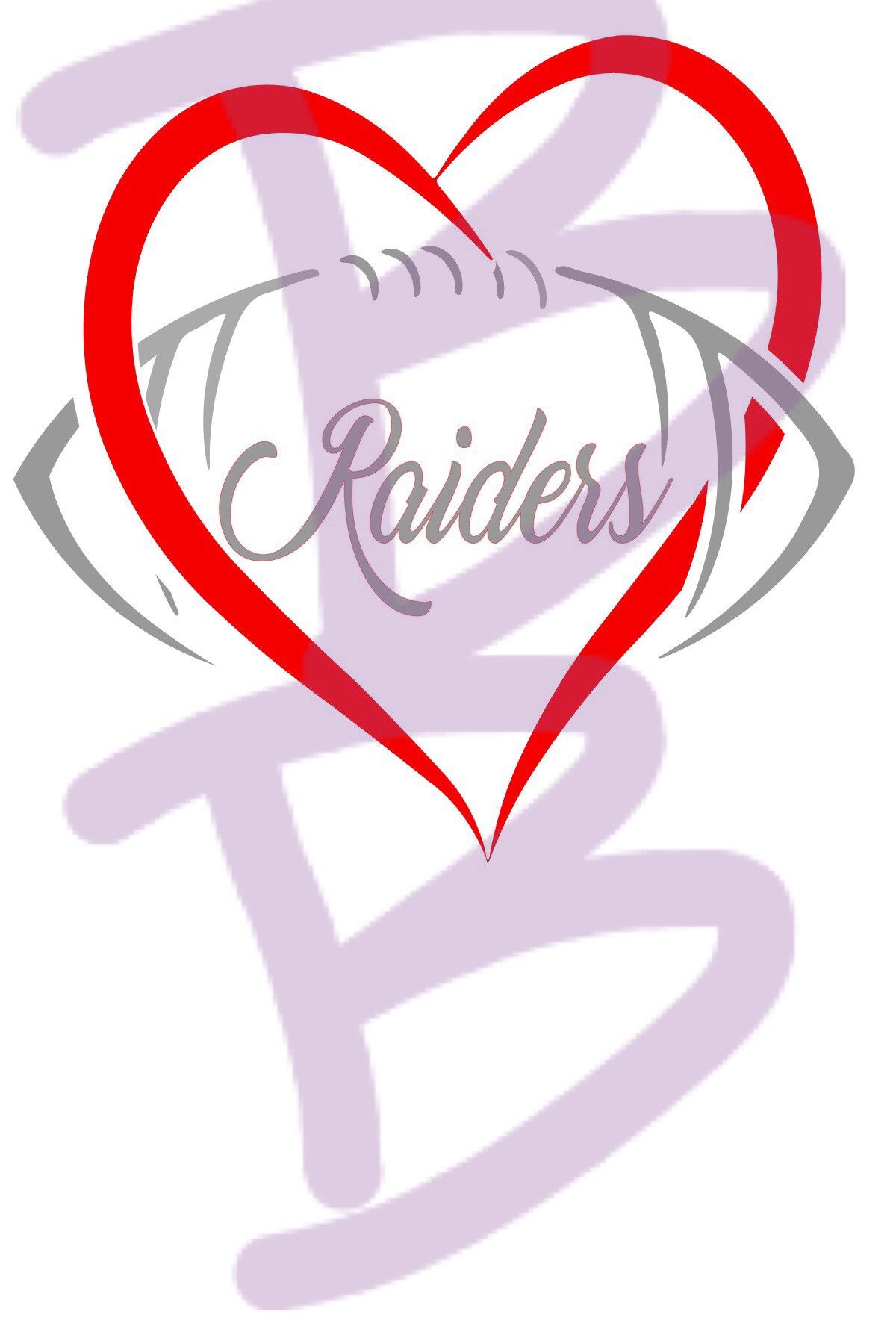 Raiders Football Heart Team Name Raiders Football File SVG | Etsy