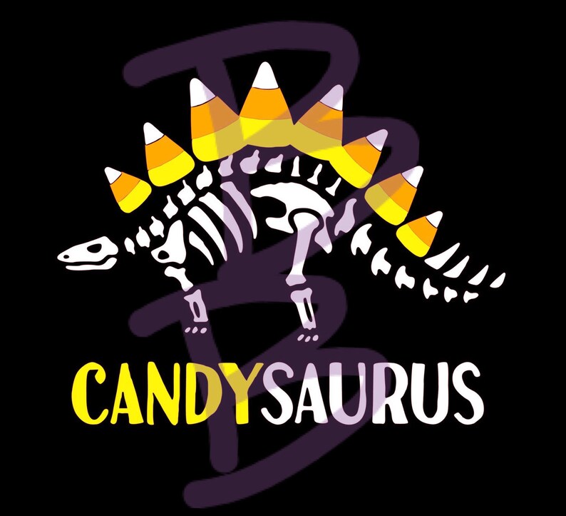 Dinosaur Halloween Shirt SVG File Studio Candysaurus Candy Etsy