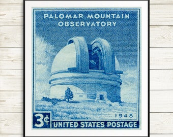 astronomy art, astronomy gift, astronomy print, astronomy poster, astronomy wall decor, astronomy gift ideas, palomar observatory, telescope