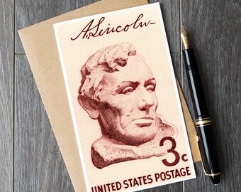 Lincoln, President Lincoln, Abraham Lincoln, US Presidents, Presidents Day, US gift cards, unique gift cards, United States Postage