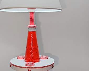 Handmade CAMPARI Chandelier/Lamp – Unique Design, a Small Touch of Class.