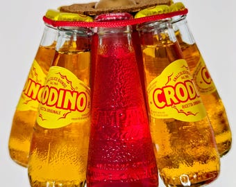 Handcrafted "CRODINO/CAMPARI" bottle chandelier - Unique design, a small and unique touch of class.