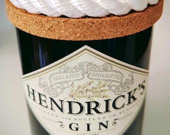 "HENDRICK'S" Small Gin Bottle Vase/Glass/Storage Holder