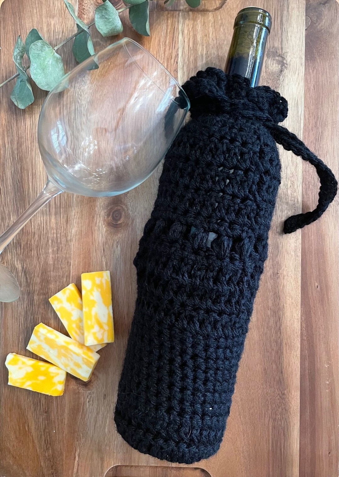PDF Pattern Crochet Wine Bottle Tote - Etsy