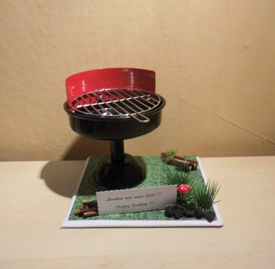 Money Gift Grill Ashtray Birthday Grill Party Garden Party Etsy