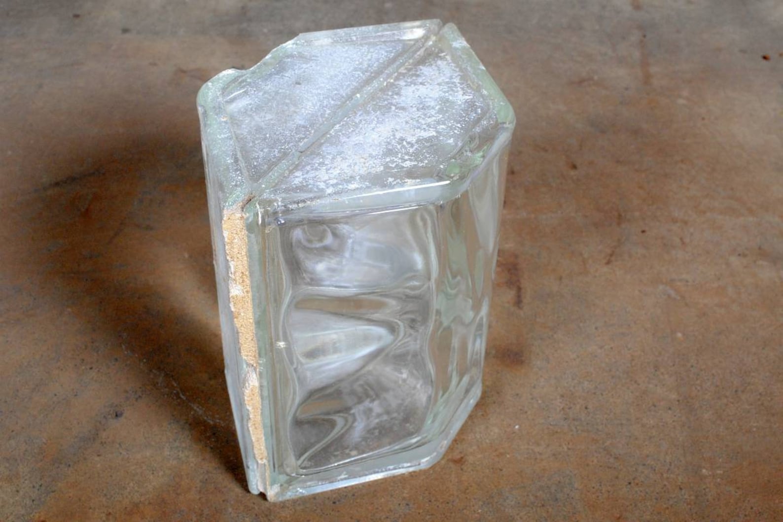 7.75 Architectural Glass Block Corner Etsy