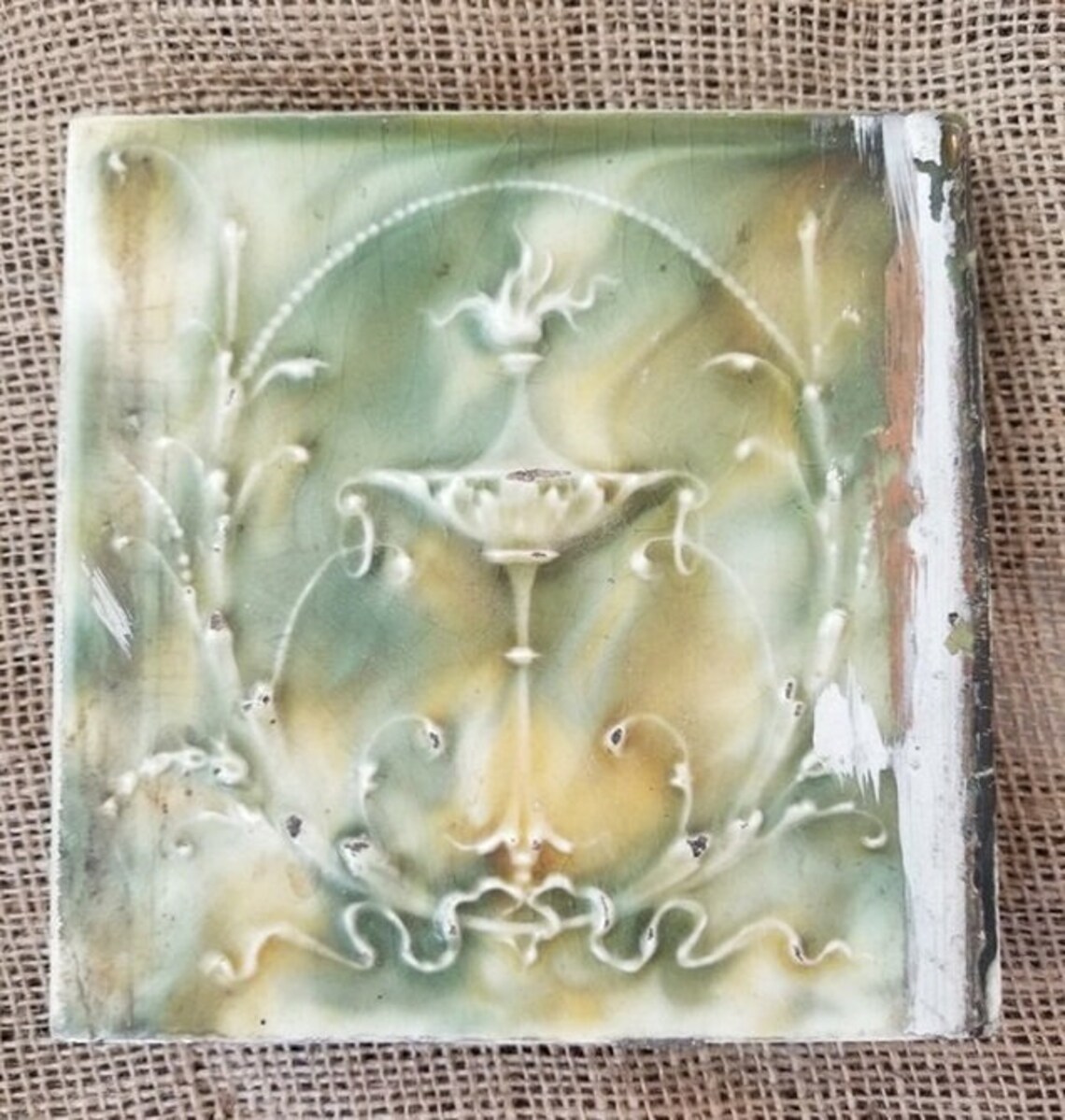 Azulejo de chimenea con diseño de urna 6x6 Cambridge | Etsy