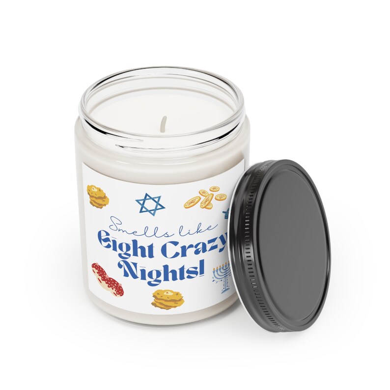 Hanukkah Scented Candle, Smells Like Eight Crazy Nights, Hanukkah Gift, Chanukah Gifts, Hanukkah