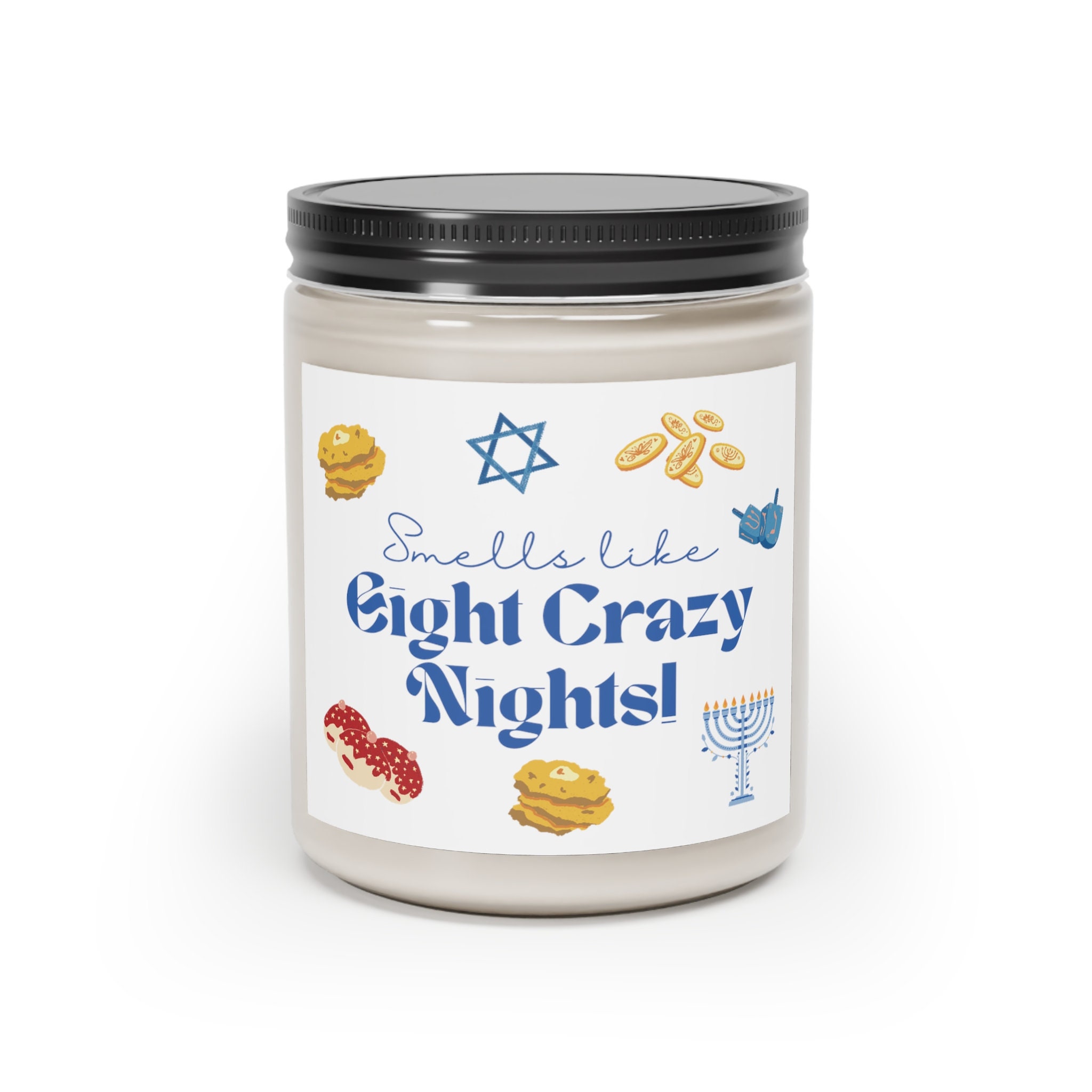 Hanukkah Scented Candle, Smells Like Eight Crazy Nights, Hanukkah Gift, Chanukah Gifts, Hanukkah ...