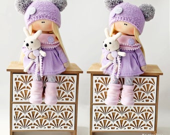 Tilda deer Patchwork Deer Stuffed animals Custom doll to sleep Deer toy Rag doll Tilda,Gift for children Textile girl doll