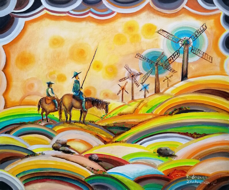 Don Quixote Coloring Page for Kids - Etsy
