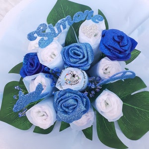 Bouquet torta di pannolini perfetto come regalo nascita