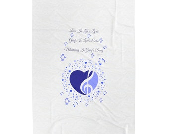 Mourning Is Grief's Song Velveteen Plush Blanket