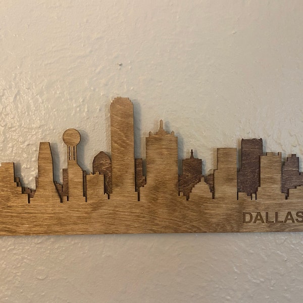 Dallas Skyline Laser Cut Etsy