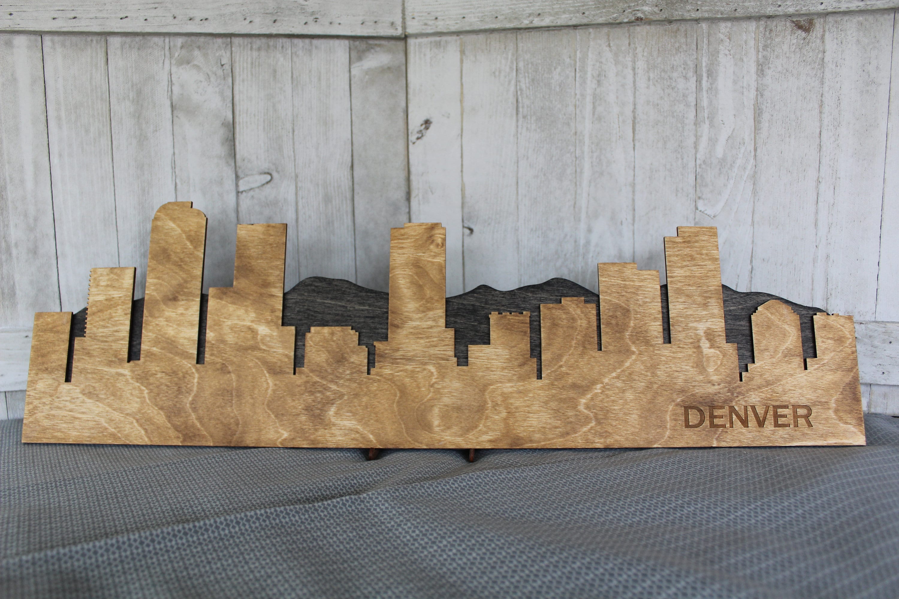 Iconic Denver Signs Denver Skyline Wooden Sign Rustic Wooden Denver Sign Art - Etsy