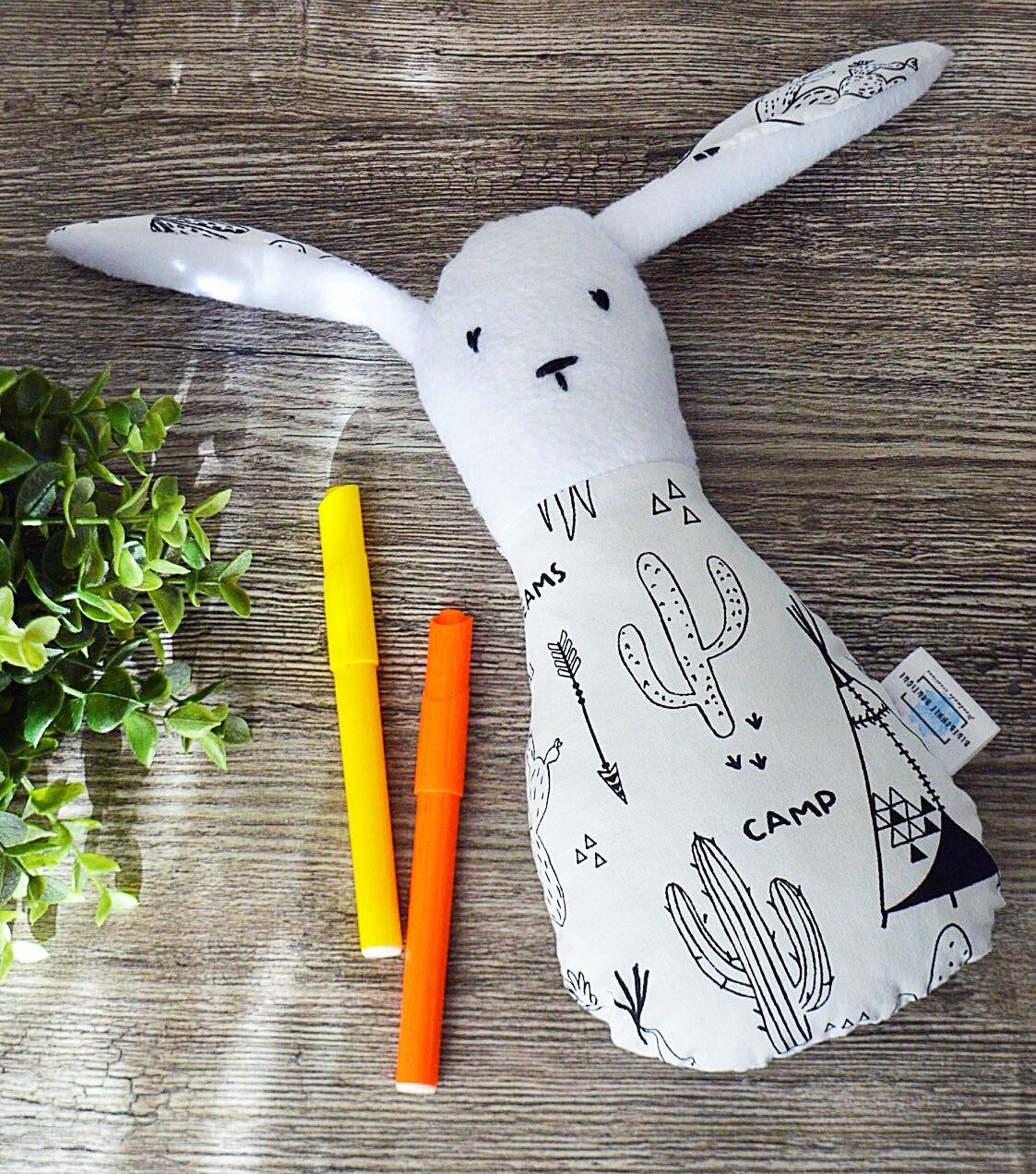 Color Me Plush Easter Rabbit