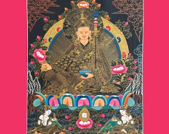 Padmasambhava Guru Rinpoche Thangka - Handgemalt in Nepal