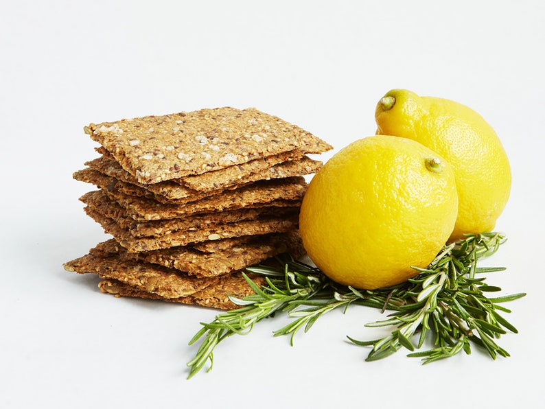 12-pack: 11 bags of Norwegian Knekkebrød / Crispbread 1 for free 12 bgs Rosmary&Lemon