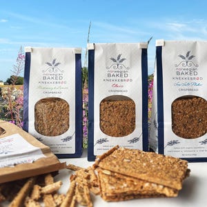 Variety bundle - 4 bags of Knekkebrød: Classic, Sea Salt Flakes, Rosemary&Lemon, Knekke-bites