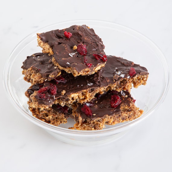 KnekkeGodis SWEET TREAT • wholesome goodness+caramel dark chocolate cranberry • valentine's gift for chocoholic • nordic toffee bark cookie