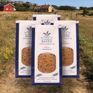 Norwegian Gift Ideas • Healthy Homemade Crispbread • Scandinavian Viking Snack Crackers • Holiday Hostess Client Work Present