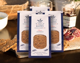 Hostess Gift for Cocktail Hour Snacks • Gourmet Brunch Board Seed Crackers for Brie Cheese • Tinned Fish Charcuterie Pairing Healthy Bread