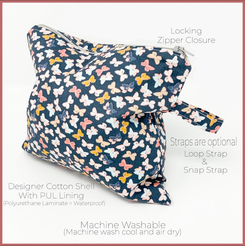 Wet Bag Personalized, Personalized Baby Bag, Personalized Zipper Pouch, Customized Baby Gifts, Beach Wet Bag, Cloth Diapers, Nappy Bag image 6