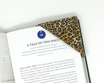 Animal Print Corner Bookmark