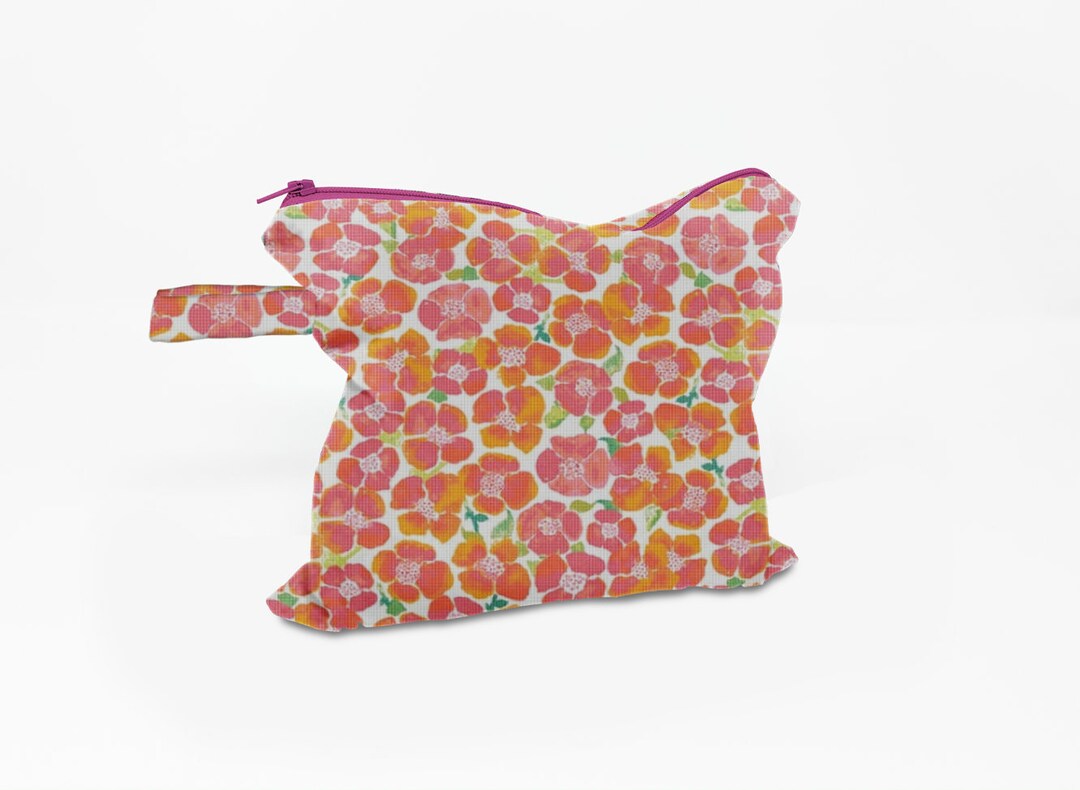 Poppy Baby, Poppy Bag, Poppy Gift, Baby Wet Dry Bag, Baby Bag, Nappy Diaper Bag, Waterproof Bag