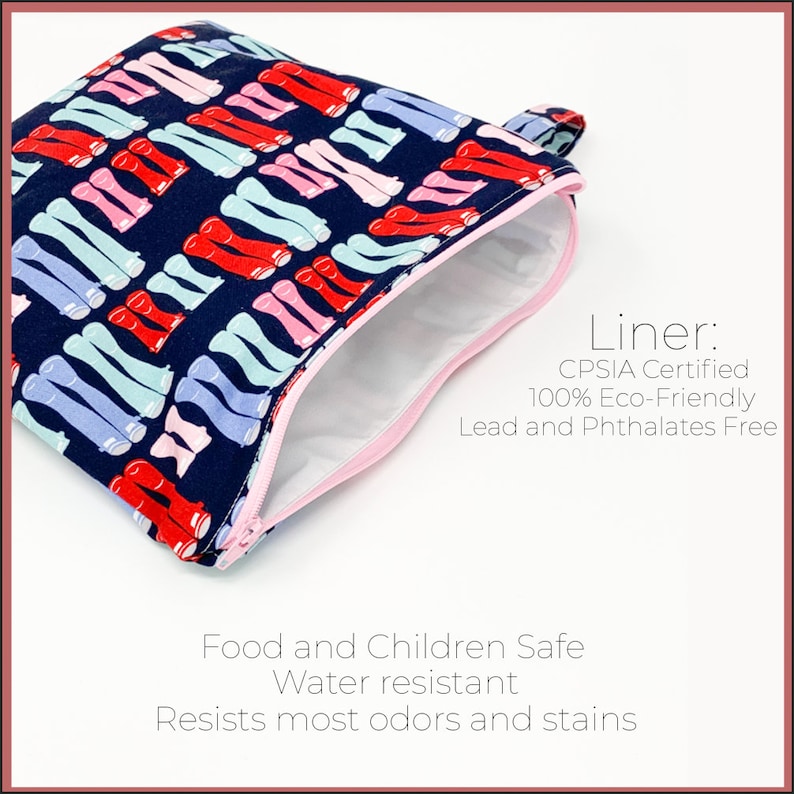 Wet Bag Personalized, Personalized Baby Bag, Personalized Zipper Pouch, Customized Baby Gifts, Beach Wet Bag, Cloth Diapers, Nappy Bag image 7
