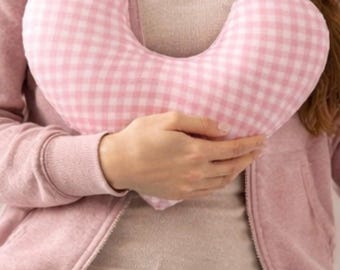 Lumpectomy Pillow Adjustable Strap, Post Surgery Breast Pillow, Mastectomy Recovery Pillow, Heart Pillow, Seatbelt Cushion, Gift for Her