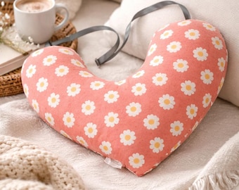 Oreiller coeur, Oreiller coeur pour mastectomie, Cadeaux coeur, Oreiller de tumorectomie, Cadeau de tumorectomie, Trousse de soins pour tumorectomie, Oreiller pour cancer du sein