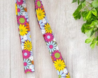 Floral Neck Lanyard for Keys and Badges