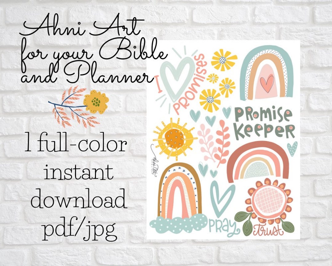 Bible Journaling Instant Download Planner Art Bible Art God S Promises Rainbows Etsy Bible Journaling Instant Download Planner Art Bible Art God S Promises Rainbows Etsy