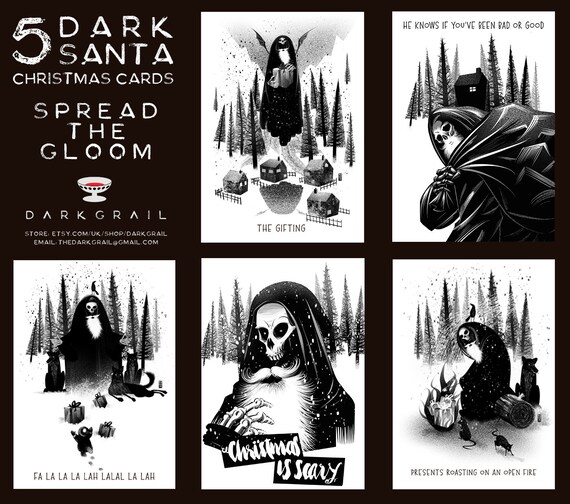 Dark Christmas Cards 