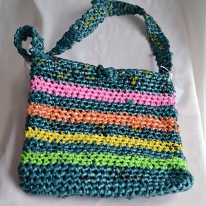 Blue and Bright Rainbow PLARN Bag / Purse