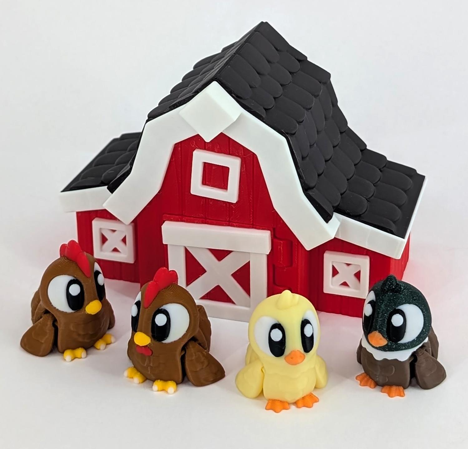 Chicken Fidget Stl File 3D Printed Chicken and Duck Fidgets: Articulated PLA Desk Decor - Etsy