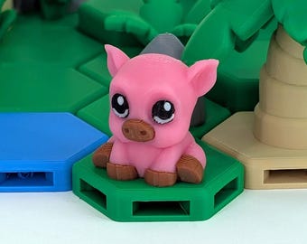 Figura de cerdo impresa en 3D