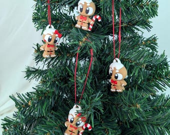3D Printed Gingerbread People - Gingerbread Man : Ornament or Articulated Fidget Desk Decor
