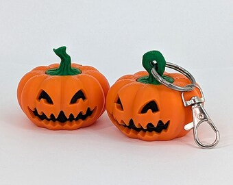 3D Printed Jack O Lantern Pumpkin Spinner - Fidget and/or Keychain