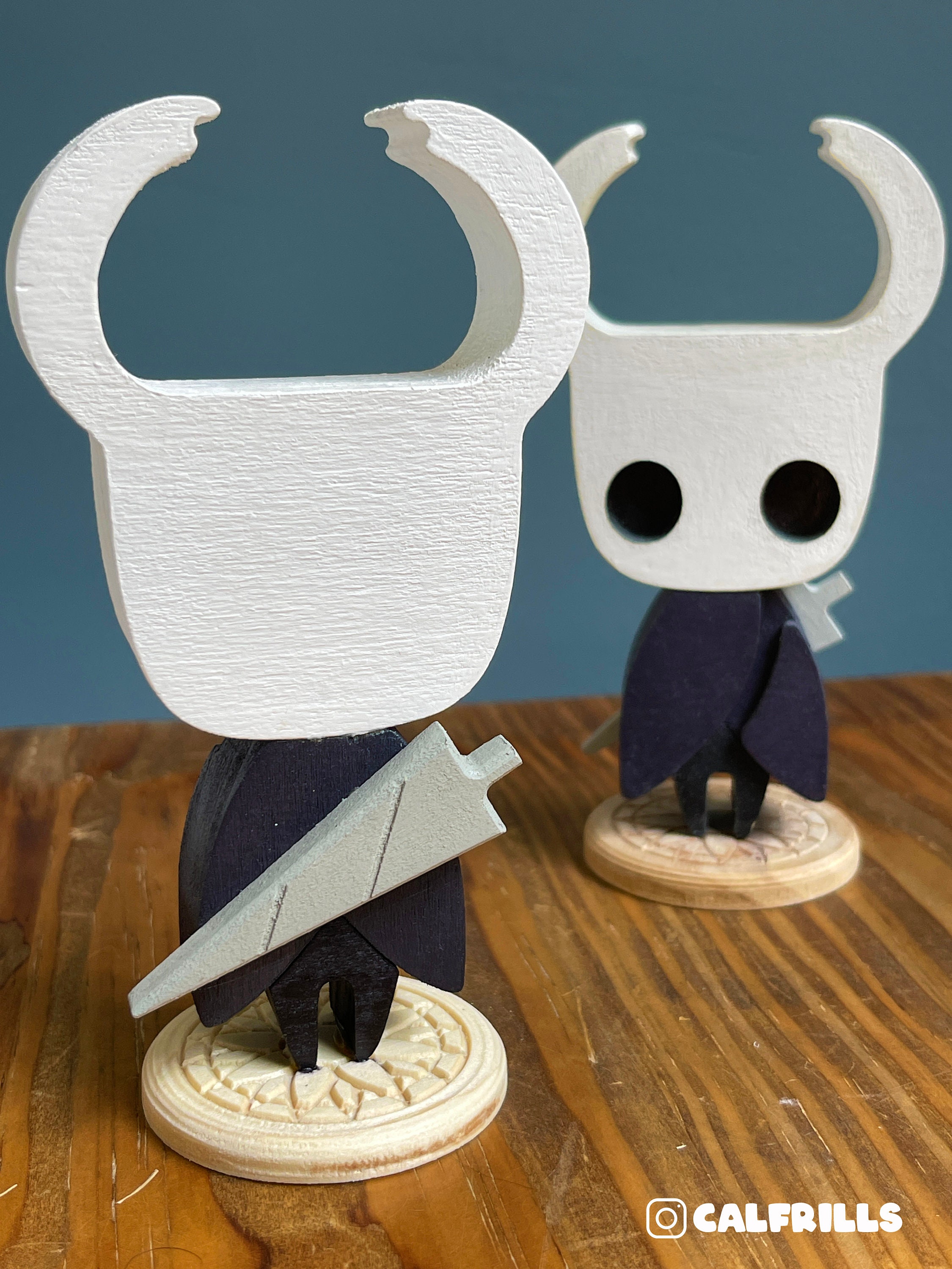 SILKSONG 木製フィギュア 木製ホロウナイトフィギュア シルクソング (2.5インチ×5インチ) - Etsy