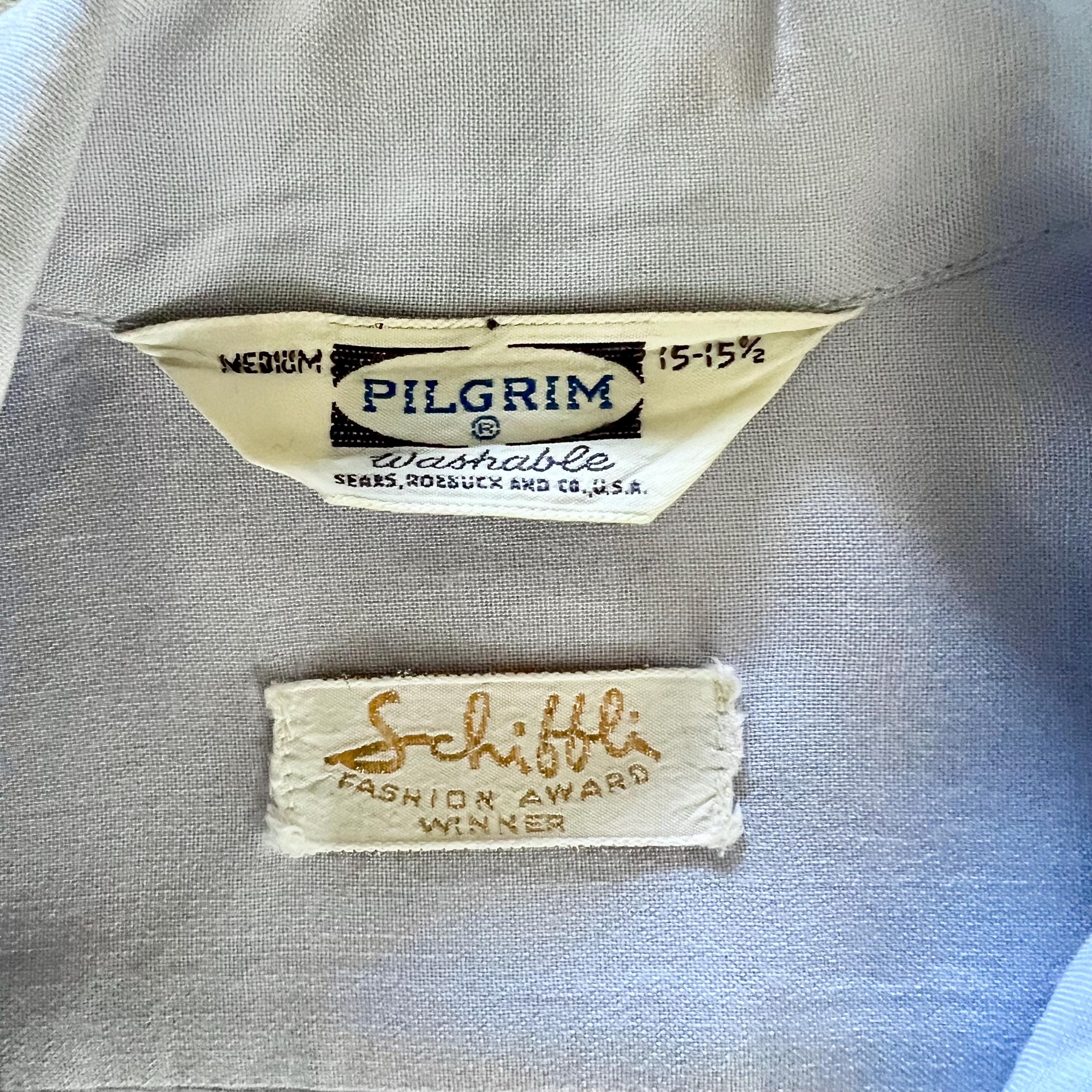 1950s Vintage Pilgrim Rayon Shirt With Embroidered Trim M - Etsy