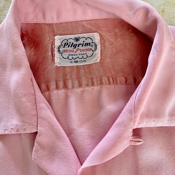 1950s vintage Pilgrim pink gabardine rockabilly s… - image 8